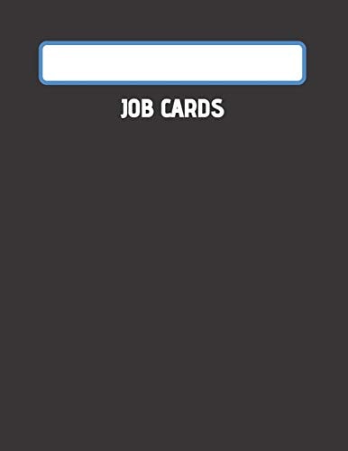 Job Cards Mechanics, Service, Technicians Job Card Book