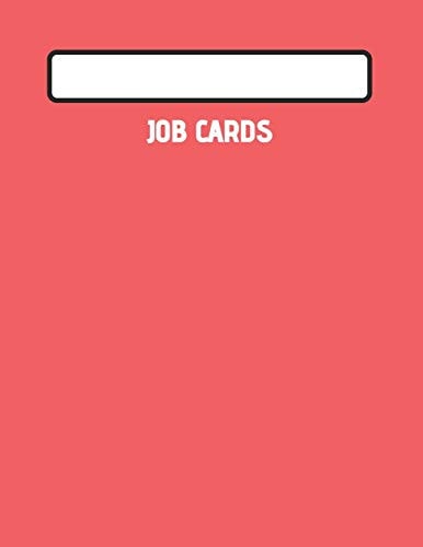 Job Cards Service, Mechanic, Technician Job Card Book