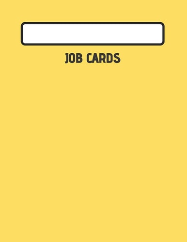 Jobcards Service, Mechanic, Technician Job Card Book