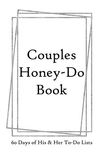 Couples Honey-Do List 60 Days of His & Hers To-Do Lists Silver Frame