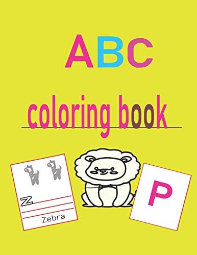 Abc Coloringbook Coloring Book to Learn the English Alphabet Letters from a to Z