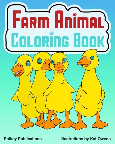 Farm Animal Coloring Book