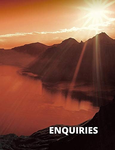 Enquires Enquiry Book for General Telepehone Email Retail Quotations