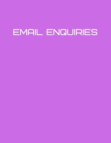 Email Enquiries Pink Email Enquiry Book for Email Quotations 120 Page Cover in Pink
