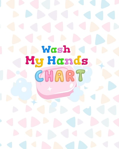 Wash My Hands Chart Hand Washing Reward Chart for Kids