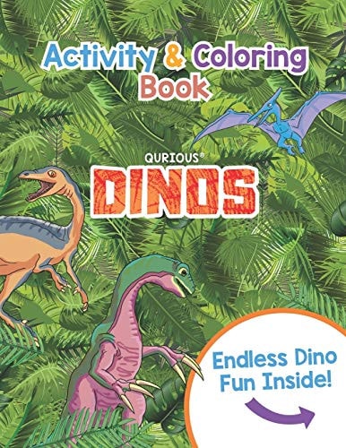 Qurious DINOS Activity and Coloring Book