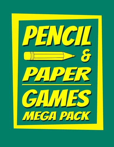 Pencil and Paper Games Mega Pack Battleships, Hockey, Categories, Four in a Row, Sim, Hangman, Dots and Boxes