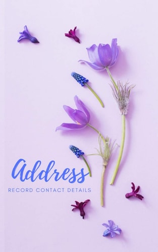 Adressbook Tabbed in Alphabetical Order, Perfect for Keeping Track of Addresses, Email, Mobile, Work and Home Phone Numbers, Social Media and Birthdays