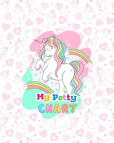 My Potty Chart Potty Training Chart for Girls, Toilet Routine Training Reward Chart