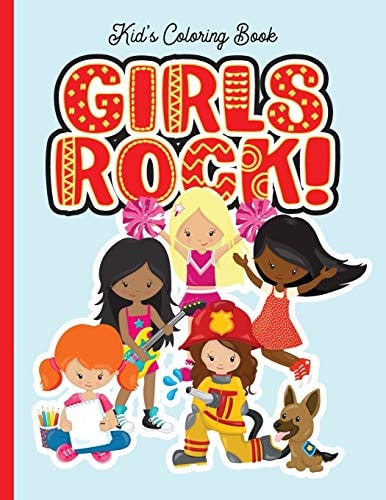 GIRLS ROCK! Kid's Coloring Book Coloring Book for Kids Aged 4-8