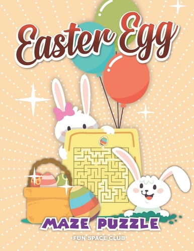 Easter Egg Maze Puzzle Maze Book for Kids 4-6