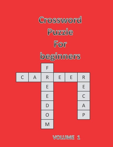 Crossword Puzzle for Beginners Volume 1 / Easy Book.