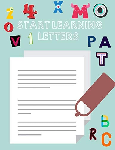 Start Learning Letters Handwriting Workbook + Coloring Book , Worksheets on Handwriting,