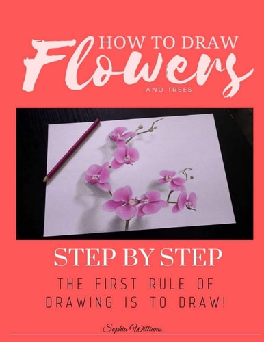 How to Draw Flowers and Trees Step by Step Drawing For Kids and Beginners