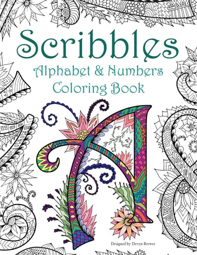 Scribbles Alphabet and Numbers Coloring Book