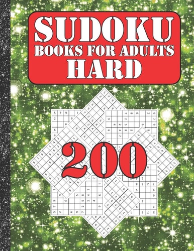 Sudoku Books for Adults Hard 200 Sudokus from Hard with Solutions for Adults Gifts Sudoku Hard Book Galaxy Sky Lover Adults, Kids
