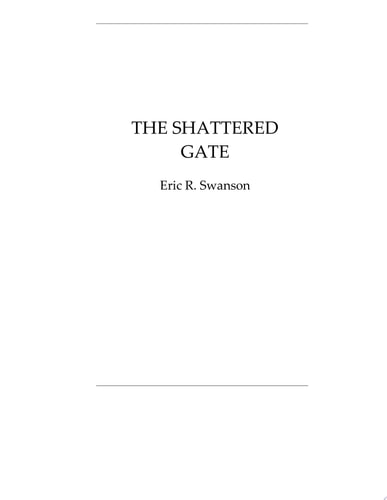 The Shattered Gate Traceverse Book One