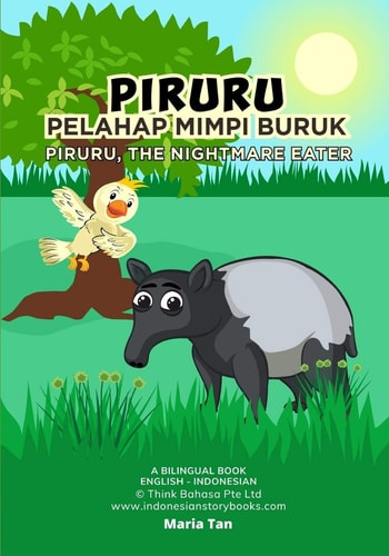 Piruru the Nightmare Eater English Indonesian Bilingual Book