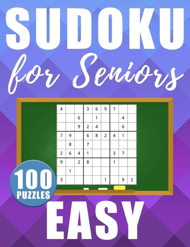 Sudoku For Seniors Easy 100 Large Size Sudokus - Easy Level with Solutions