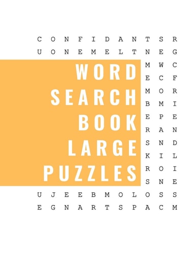 Word Search Book LARGE Puzzles Large Print Word Search Book Puzzles for Adults, Seniors and Smart Kids