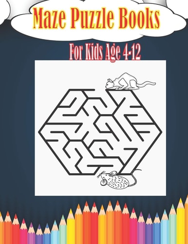 Maze Puzzle Books For Kids Age 4-12 Easy Beautiful Funny Maze Puzzles for Kids - Activity Workbook Gift For Birthday Anniversary Puzzle Lovers
