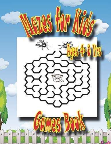 Mazes For Kids Age 4-8 Yrs Games Book Easy Beautiful Funny Maze Puzzles for Kids - Activity Workbook Gift For Birthday Anniversary Puzzle Lovers