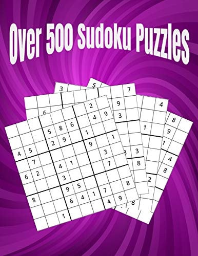 Over 500 Sudoku Puzzles Easy, Medium, Hard Large Print Puzzle