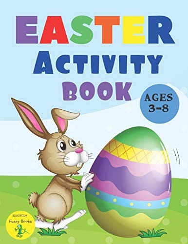 Easter Activity Book Write Workbook Line Tracing Color It Letters and Coloring Book