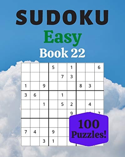 Sudoku Easy Book 22 100 Sudoku for Adults - Large Print - Easy Difficulty - Solutions at the End - 8'' X 10''