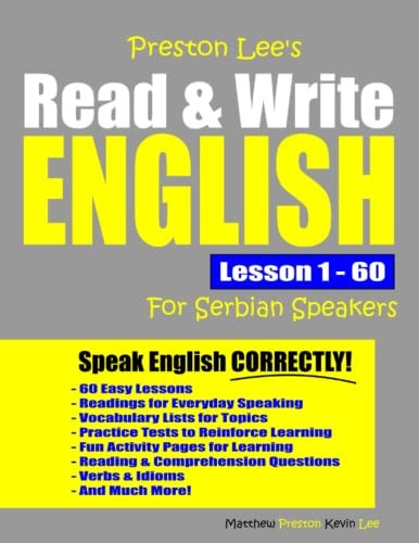 Preston Lee's Read & Write English Lesson 1 - 60 For Serbian Speakers
