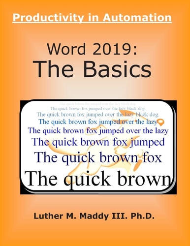 Word 2019 The Basics