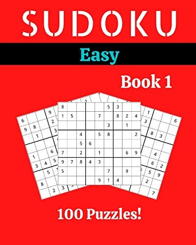 Sudoku Easy Book 1 100 Sudoku for Adults - Large Print - Easy Difficulty - Solutions at the End - 8'' X 10''