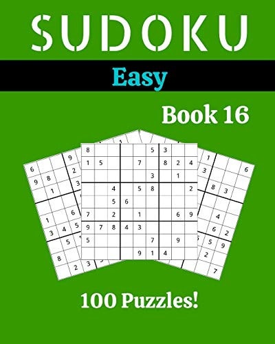 Sudoku Easy Book 16 100 Sudoku for Adults - Large Print - Easy Difficulty - Solutions at the End - 8'' X 10''