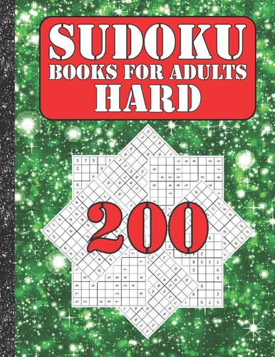 Sudoku Books for Adults Hard 200 Sudokus from Hard with Solutions for Adults Gifts Sudoku Hard Book Galaxy Sky Lover Adults, Kids