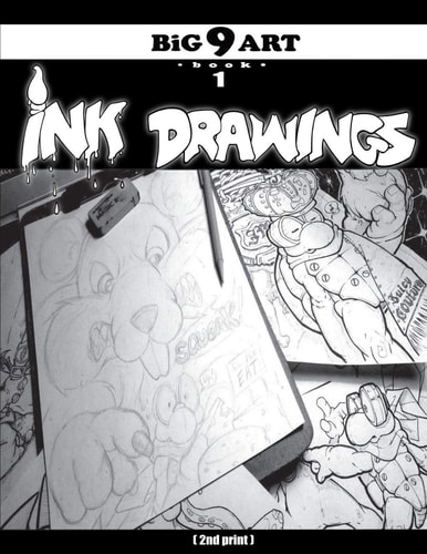 BiG 9 ART Book 1 Ink Drawings (2nd Print)