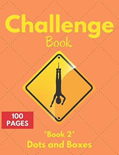 Challenge Book Game Book for Kids and Adults - Classic Pen and Paper Games - Dotes and Boxes Game Book - 100 Page - 2 Players Challenge