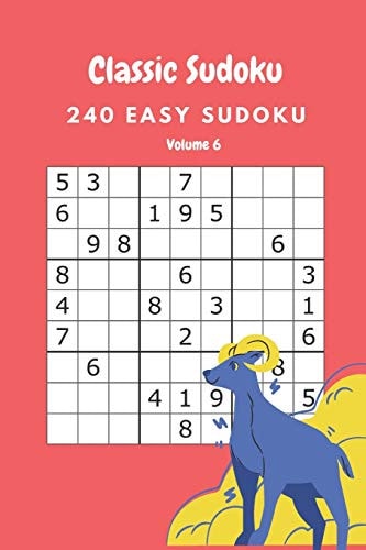 Classic Sudoku 240 Easy Sudoku Volume 6