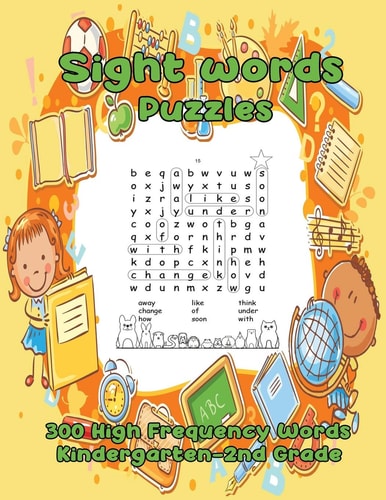 Sight Words Puzzles 300 High Frequency Words Kindergarten-2nd Grade