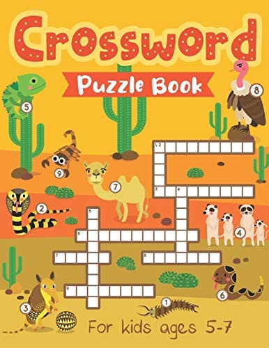 Crossword Puzzles for Kids Ages 5-7 Crossword Brain Teasers and Mazes Activity Book to Keep Kid's Attention for Longer