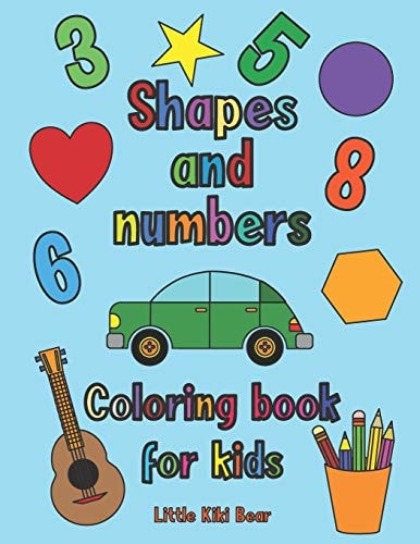 Shapes and Numbers Coloring Book for Kids