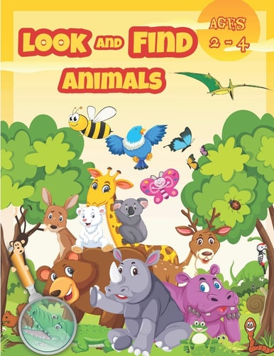 Look and Find Animals Activity Books for Kids Ages 2-4.
