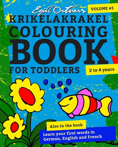Krikelakrakel Colouring Book for Toddlers Volume #1