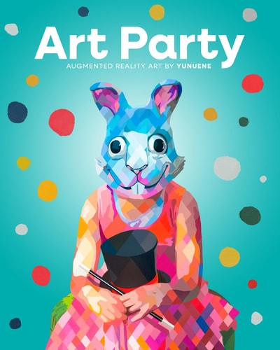 Art Party Augmented Reality Art by Yunuene