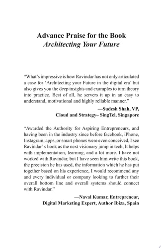 ARCHITECTING YOUR FUTURE Why Technologists Triumph In a Generalist World