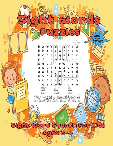 Sight Words Puzzles 300 High Frequency Sight Words for Kids Ages 6-8