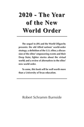 2020 - The Year of the New World Order