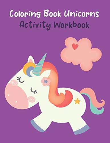 Coloring Book Unicorns Activity Workbook