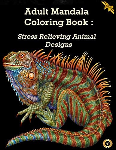 Adult Mandala Coloring Book Stress Relieving Animal Designs: Adult Coloring Book / Relaxing Activities / Mandalas/ Book 5.8x11 Inches / 110 Pages