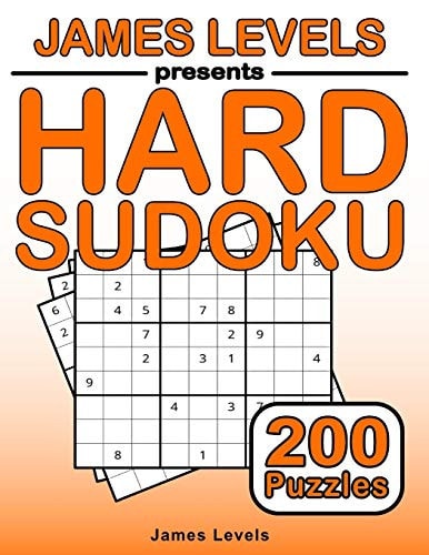Hard Sudoku Puzzle Book for Adults 200 Hard Sudoku to Train Your Brain