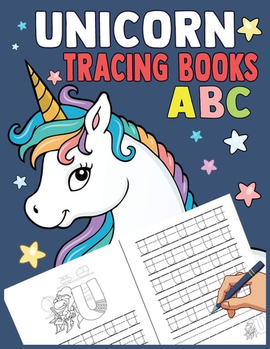 ๊unicorn ABC Tracing Books Tracing, Learning for Writing, Handwriting Practice Workbook for Toddlers, Preschool, Kindergarten and Preschoolers